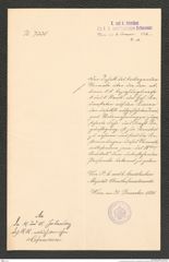 k.k. naturhistorisches Hofmuseum, Intendanzakten 1885-1896 (Hauer), Aktenzahl Z.18/1892, Seite 1
